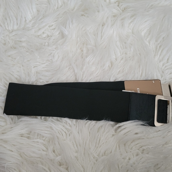 Express Buckle Stretch Wide Waist Belt M/L - Picture 3 of 8